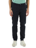 BLU SCURO | Pantalone in cotone stretch BRYAN slim fit