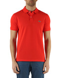 CORALLO | Polo slim fit in cotone piquet con patch logo