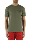 VERDE MILITARE | T-shirt in cotone effetto vintage