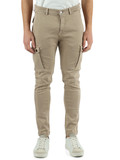 BEIGE | Pantalone jeans JAAN Hyperflex slim fit con tasche cargo