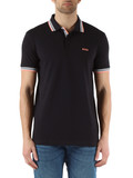 NERO | Polo regular fit in cotone piquet con ricamo logo