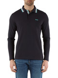 BLU SCURO | Polo regular fit in cotone piquet con ricamo logo