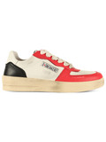 ROSSO | Sneakers in pelle con inserti a contrasto