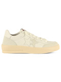 BIANCO | Sneakers in pelle con dettagli a contrasto