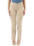 BEIGE | Pantalone cargo in cotone e lyocell