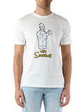 BIANCO | T-shirt regular fit in cotone stampa The Simpsons