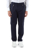 BLU SCURO | Pantalone ANDREAS regular fit in cotone