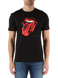 NERO | T-shirt regular fit in cotone stampa The Rolling Stones