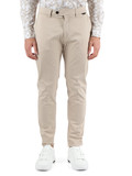 BEIGE | Pantalone in cotone stretch MARK slim fit