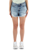 BLU | Shorts cinque tasche in denim con strappi