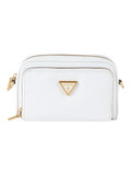 BIANCO | Borsa a tracolla COSETTE con placca logo