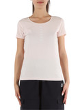 ROSA CHIARO | T-shirt in cotone stretch con stampa logo