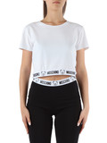 BIANCO | T-shirt cropped in cotone stretch