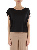 NERO | Blusa in maglina stretch