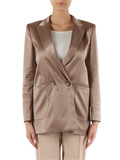 BRONZO | BLAZER: Giacca in satin NAPPE