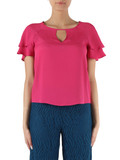 FUCSIA | Blusa in misto seta GAFF