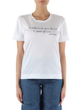 BIANCO | T-shirt in cotone con stampa frontale