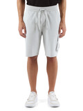 GRIGIO CHIARO | Pantaloncini sportivi in cotone garzato con tasca cargo