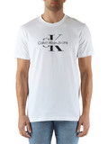 BIANCO | T-shirt in cotone con stampa logo frontale