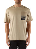 BEIGE | T-shirt in cotone con stampa logo a rilievo