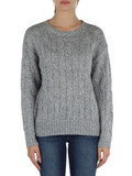 GRIGIO | Maglia girocollo in misto lana e lurex GRIGIO | Maglia girocollo in misto lana e lurex
