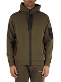 VERDE MILITARE | Felpa Premium Selection in misto cotone con zip VERDE MILITARE | Felpa Premium Selection in misto cotone con zip