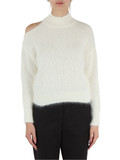 PANNA | Maglia in lana d'angora con dettaglio cut out