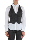 GRIGIO | Gilet gessata in misto viscosa GRIGIO | Gilet gessata in misto viscosa