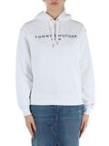 BIANCO | Felpa in misto cotone con cappuccio e ricamo logo BIANCO | Felpa in misto cotone con cappuccio e ricamo logo