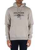 GRIGIO | Felpa in cotone con cappuccio e ricamo logo GRIGIO | Felpa in cotone con cappuccio e ricamo logo