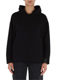 NERO | Felpa in cotone con cappuccio e inserto a contrasto NERO | Felpa in cotone con cappuccio e inserto a contrasto