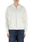 PANNA | Felpa con cappuccio e zip in misto cotone PANNA | Felpa con cappuccio e zip in misto cotone