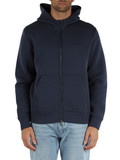 BLU | Felpa in misto cotone con cappuccio e zip BLU | Felpa in misto cotone con cappuccio e zip