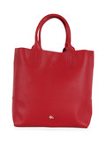 ROSSO | Borsa effetto martellato con maxi pochette interna ROSSO | Borsa effetto martellato con maxi pochette interna