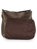 BRONZO | Borsa a mano effetto martellato con logo impresso BRONZO | Borsa a mano effetto martellato con logo impresso