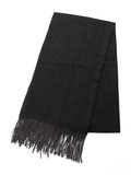 GRIGIO SCURO | Sciarpa in maglia con frange GRIGIO SCURO | Sciarpa in maglia con frange