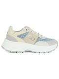 GRIGIO | Sneakers in pelle e tessuto EVA 02 con inserto ricamo logo