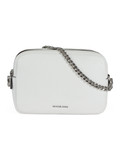 BIANCO | Borsa a tracolla in pelle martellata BRYANT Medium