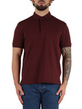 BORDEAUX | Polo Regular Fit in cotone piquet con patch logo BORDEAUX | Polo Regular Fit in cotone piquet con patch logo