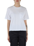 BIANCO | T-shirt in cotone stretch con taschino frontale BIANCO | T-shirt in cotone stretch con taschino frontale