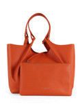 ARANCIONE | Borsa a spalla in pelle martellata DUA Large ARANCIONE | Borsa a spalla in pelle martellata DUA Large
