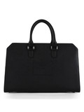 NERO | Borsa a mano briefcase in pelle martellata