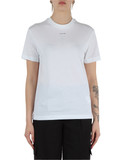 BIANCO | T-shirt regular fit in cotone con scritta logo frontale BIANCO | T-shirt regular fit in cotone con scritta logo frontale