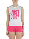 BIANCO | Top JUST J in cotone stretch