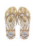 BIANCO | Infradito in gomma DAMASCO con strass BIANCO | Infradito in gomma DAMASCO con strass