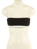 NERO | BEACH: Top bikini a fascia con placca logo NERO | BEACH: Top bikini a fascia con placca logo