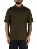 VERDE SCURO | Polo regular fit in cotone lavorato VERDE SCURO | Polo regular fit in cotone lavorato