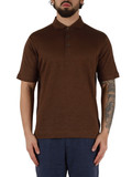 MARRONE | Polo in lino ultrafine MARRONE | Polo in lino ultrafine