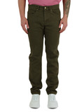 VERDE SCURO | Pantalone cinque tasche JOHN slim fit in misto cotone VERDE SCURO | Pantalone cinque tasche JOHN slim fit in misto cotone