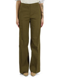 VERDE | Pantaloni gamba larga JACOPONE in lino e viscosa stretch VERDE | Pantaloni gamba larga JACOPONE in lino e viscosa stretch